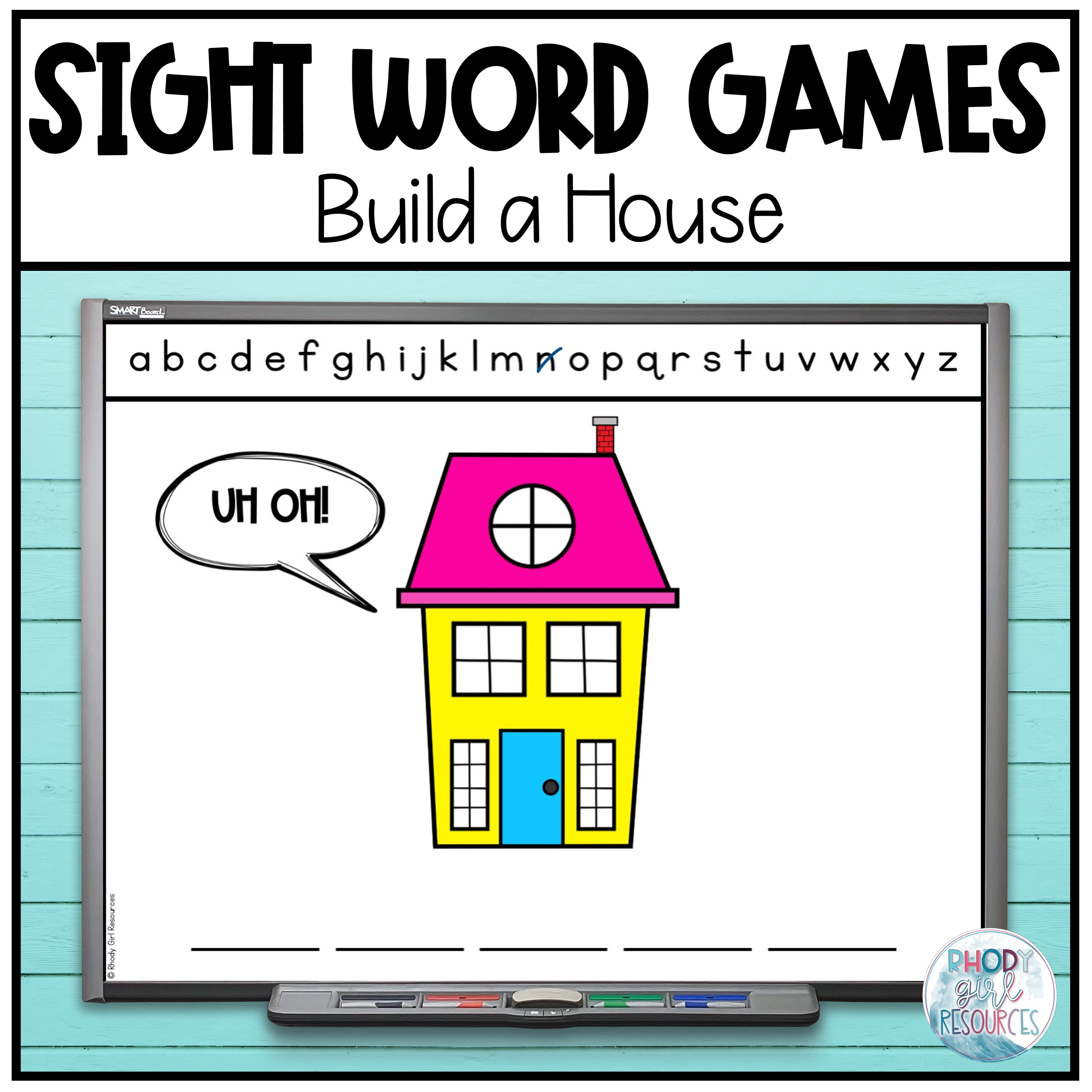 Build a Monster: Mystery Sight Word Hangman Twist Game