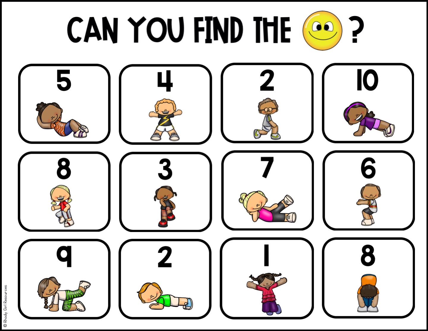Hide and Seek Vocabulary Game for Toddlers