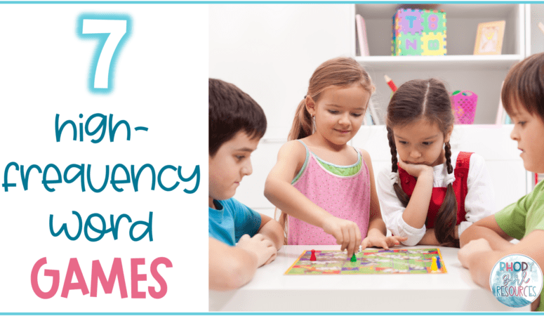7 Awesome and Fun High-Frequency Word Games for Kindergarten