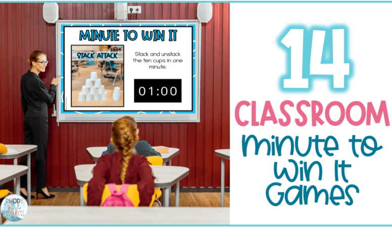 14 Fun and Easy Classroom Minute to Win It Games