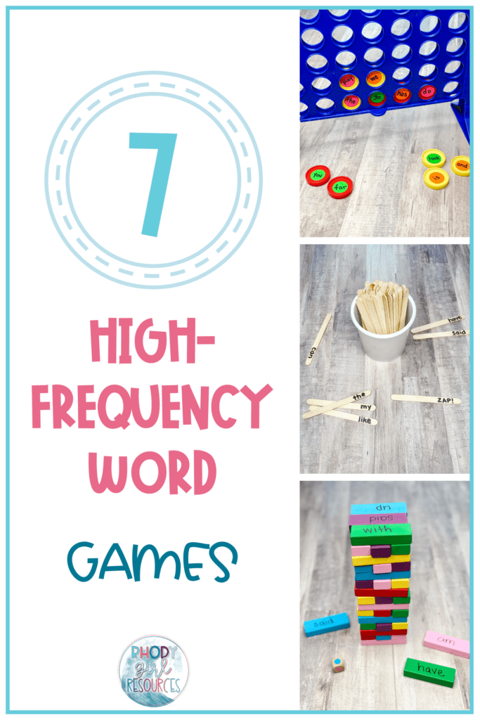 3 sight word practice games to be used in the kindergarten classroom