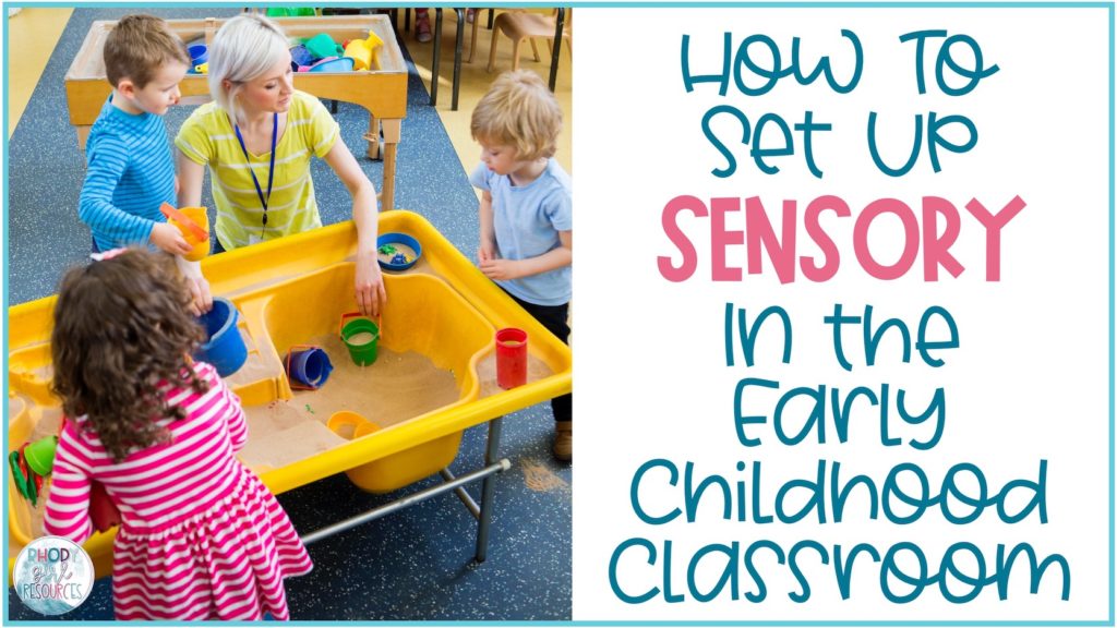 Kids enjoying sensory in the classroom.