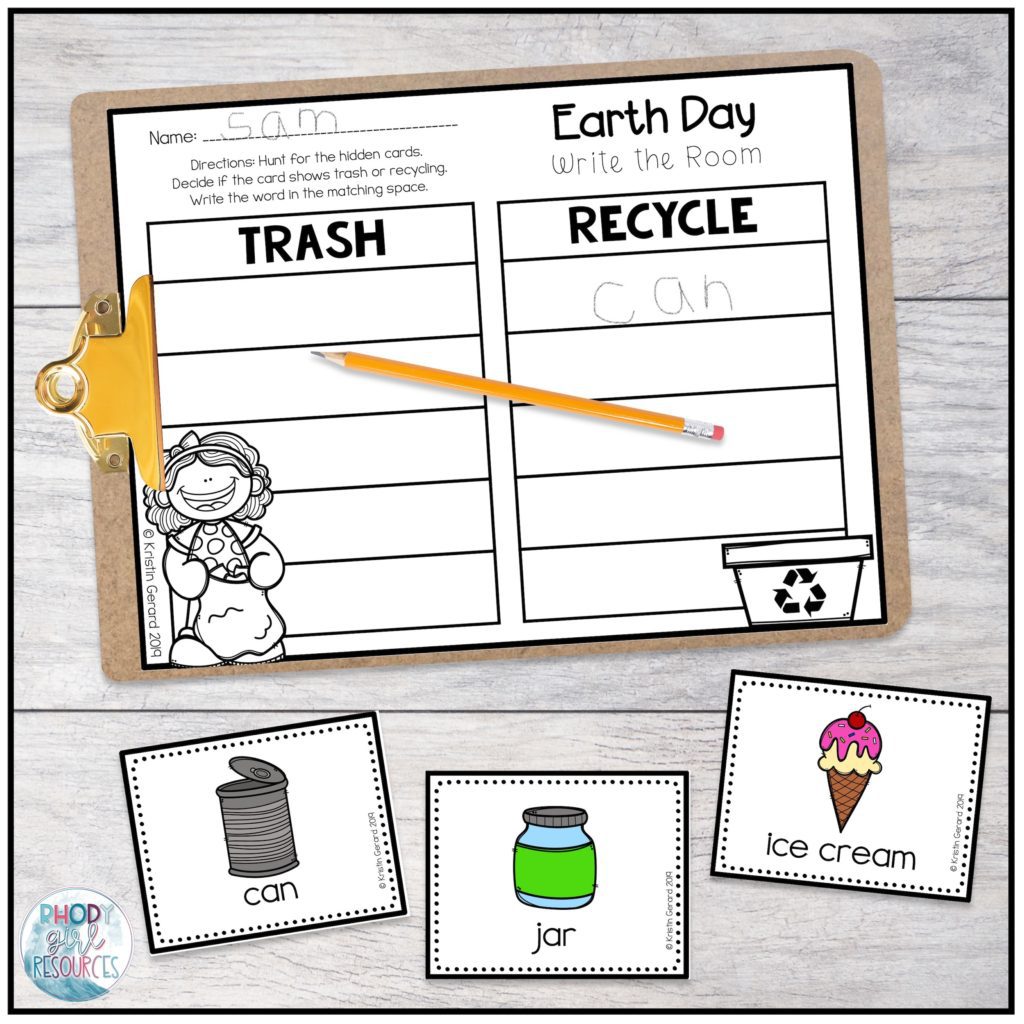 Free Earth day writing activity.