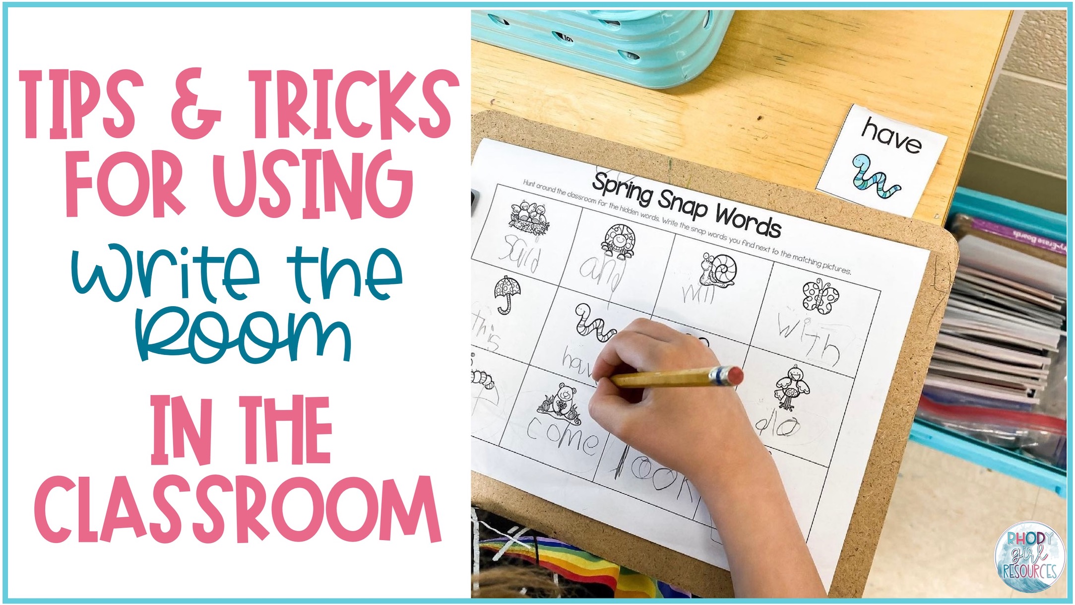 Helpful Tips To Make Write The Room Easy Rhody Girl Resources   Write The Room Feature 