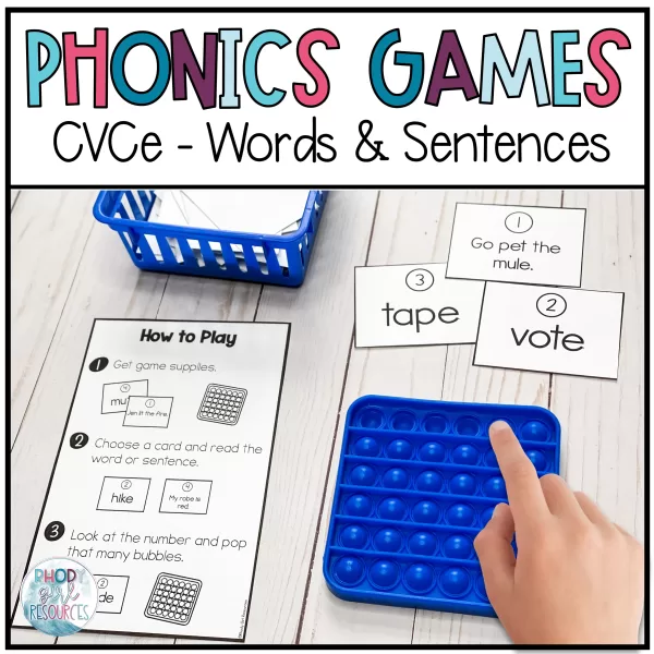 Phonics Games- CVCE Silent e