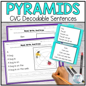 CVC Decodable Sentence Pyramids