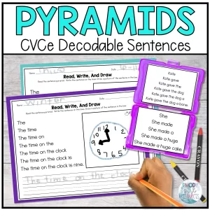 CVCe Decodable Sentence Pyramids
